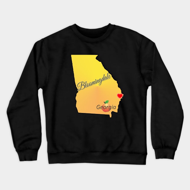 Bloomingdale Georgia Crewneck Sweatshirt by Silver Pines Art